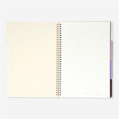 Flying Tiger Copenhagen Bölümlü 80 Yaprak Çizgili A4 Defter
