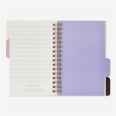 Flying Tiger Copenhagen Bölümlü 80 Yaprak Çizgili A6 Defter