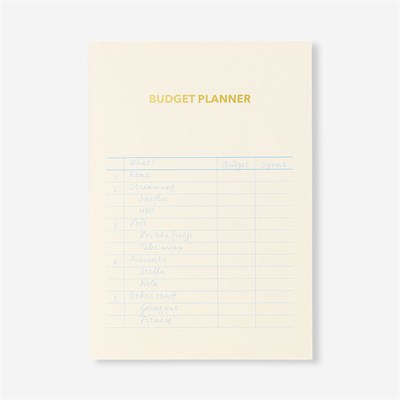 Flying Tiger Copenhagen Bütçe Planlayıcı Bej A5 Defter