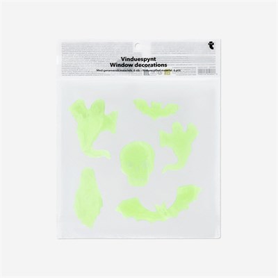 Flying Tiger Copenhagen Hayalet ve Yarasa Şeklinde Fosforlu 6lı Pencere Stickerı