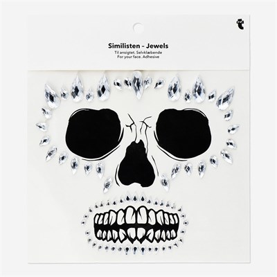 Flying Tiger Copenhagen Işıltılı Gri Yüz Taşı Stickerları