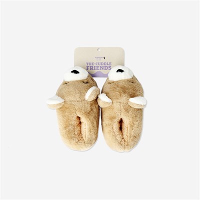 Flying Tiger Copenhagen Kahverengi Ayıcık Şeklinde Peluş Terlik 38/39