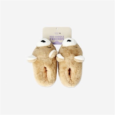 Flying Tiger Copenhagen Kahverengi Ayıcık Şeklinde Peluş Terlik 38/39