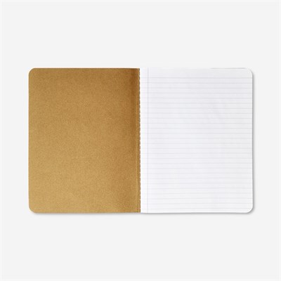 Flying Tiger Copenhagen Kraft Kapaklı Çizgili A5 Defter