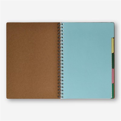 Flying Tiger Copenhagen Kraft Kapaklı Bölmeli Defter A4