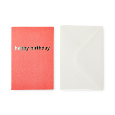 Flying Tiger Copenhagen Pembe Happy Birthday Kart