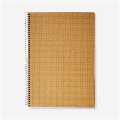 Flying Tiger Copenhagen Sprillai Kraft Kapaklı Kareli Defter A4
