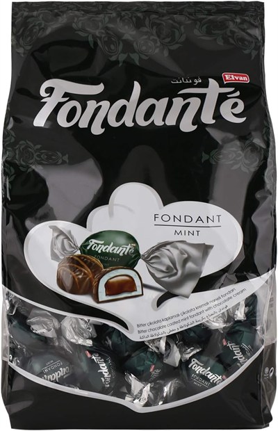 Fondante Çikolata Dolgulu Naneli 1000 Gr. (1 Poşet)