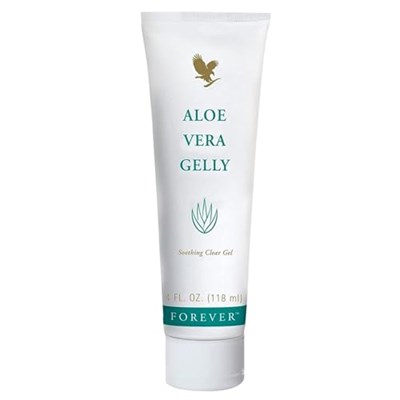 Forever Living - Aloe Vera Gelly - Saf Aloe Jel, Yatıştırıcı ve Nemlendirici Cilt, Lekelenmez ve Hızlı Emici, Vegan ve Glutensiz, 4 fl oz