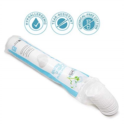 ForPro Premium Dikişli Pamuk Yuvarlaklar, Makyajı, Oje ve Temizleme Yüzünü Çıkarmak için%100 Saf Pamuk Pedler, 600 Adet (6-100 Pamuk Yuvarlak Paket)