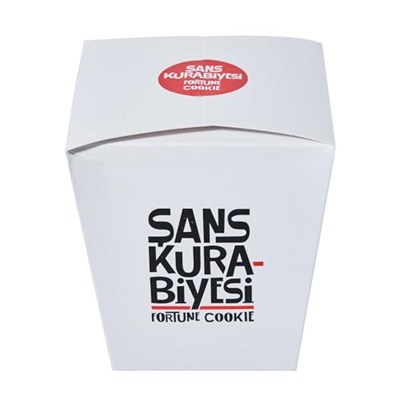 Fortune Cookie/Şans Kurabiyesi 10lu Kutu (Hazır Dilekler/Fallar)