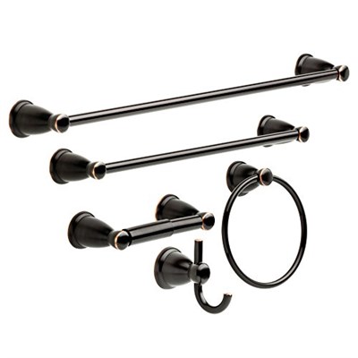 Franklin Brass KIN5PC-ORB Kinla Banyo Aksesuar Seti, 5 Parça, Yağlı Bronz - Seçenekler: 3 Parça Banyo Aksesuar Seti, 5 Parça Banyo Aksesuar Seti...