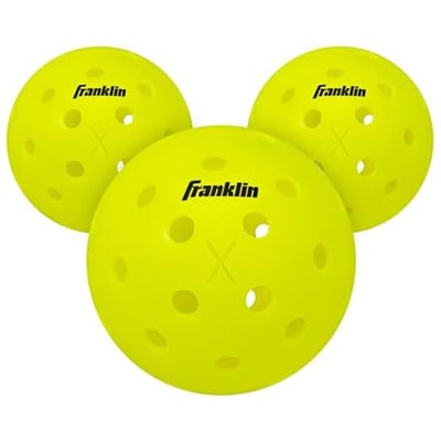 Franklin Sports Outdoor Pickleballs - X-40 Pickleball Balls - USA Pickleball (USAPA) Approved - Official US Open Ball