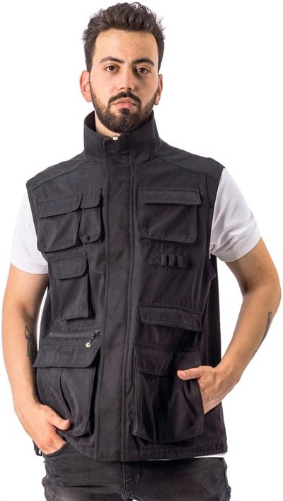 Free Camp Vest Erkek Balıkçı Yelek SİYAH M