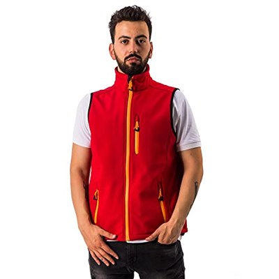 Free Camp Vest Erkek Softshell Yelek KIRMIZI L