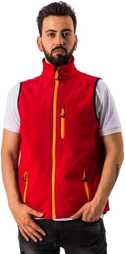 Freecamp Vest Erkek Softshell Yelek (Kırmızı / 2XL)
