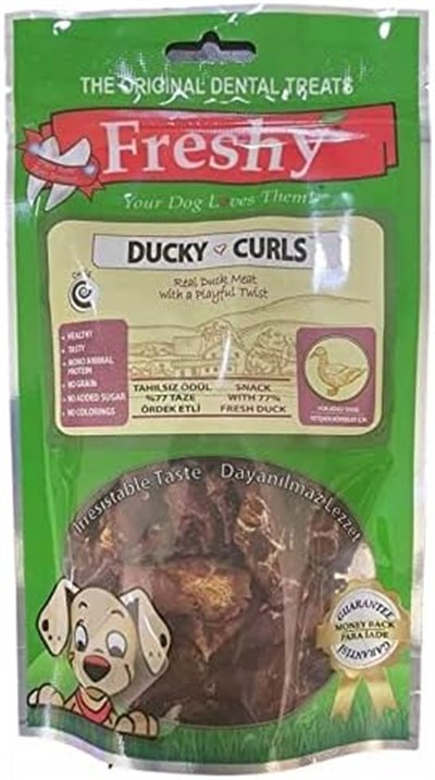 Freshy Ducky Curls Kıvrık Ördek Eti Köpek Ödülü 55gr