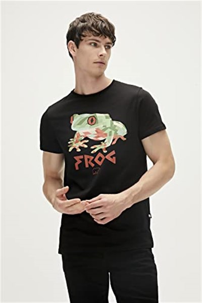 Frog Erkek T-Shirt - 23.01.07.011 Siyah