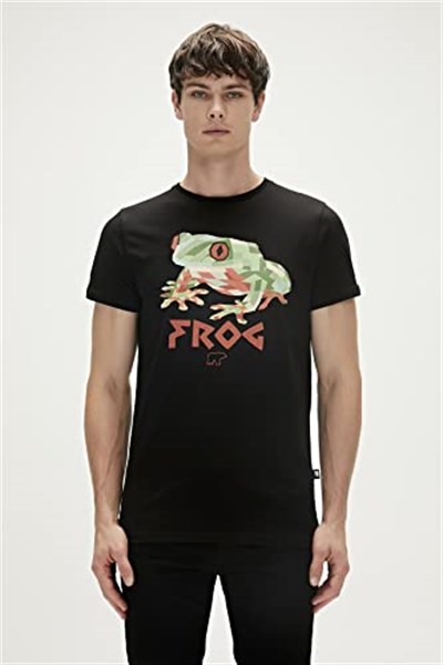 Frog Erkek T-Shirt - 23.01.07.011 Siyah