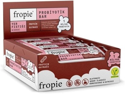 Fropie Probiyotik Meyve Barı - Yer Fıstığı & Kakao 35 gr x 12 Adet