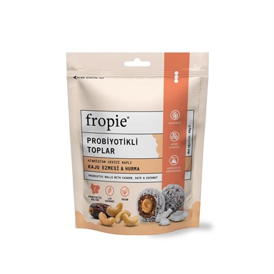 Fropie Probiyotik Topları - Hindistan Cevizi Kaplı & Kaju Ezmeli 80 gr
