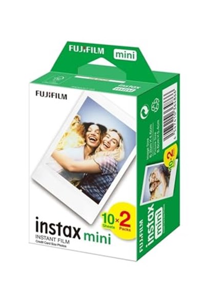 Fujifilm Instax Mini 12 Makine Uyumlu 20Li Film Ve Sarı Fotoğraf Çerçevesi