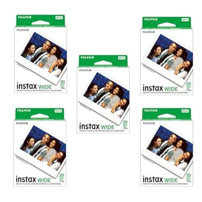 Fujifilm Instax Wide Instant Folyo Fuji Instax Wide 210 200 100 300 için 5 adet
