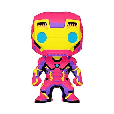 Funko 48846 Marvel Black LighIron Man Koleksiyon, Renkli Oyuncak Figür