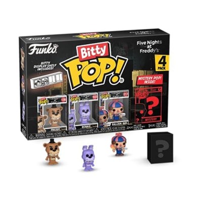 Funko Bitty Pop!: Five Nights at Freddys Mini Collectible Toys 4-Pack - Freddy, Bonnie, Ballon Boy & Mystery Chase Figure (Styles May Vary) Q