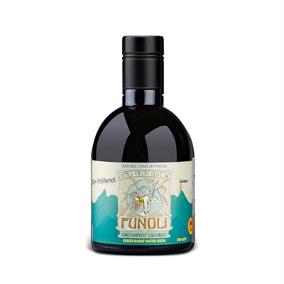 Funoli Göldere Premium 640+ Polifenol Çok Yüksek Polifenol Natürel Sızma Zeytinyağı Memecik Milas Avrupa Konseyi Coğrafi İşareti PDO 500 ml Sınırlı Sayıda Üretilmiştir