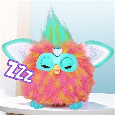 Furby Mercan Rengi Etkileşimli Pelüş Oyuncak | 15 Moda Aksesuarı Dahil | Sesle Etkinleşen Animatronik | 6 Yaş ve Üzeri Kız ve Erkek Çocuklar İçin | İngilizce versiyonu