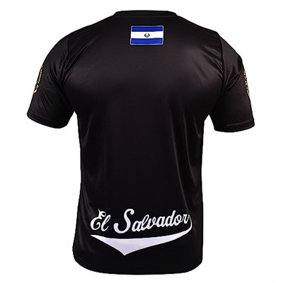 Fury El Salvador Futbol Forması El Salvador Forması Siyah Beyaz El Salvador Gömlek Tüm Salvadorans Erkek/Kadın/Unisex/Hombres, Siyah, S