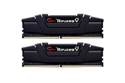 G.Skill (2x8GB) Ripjaws V Gaming Serisi 3200 MHz CL16 (16-18-18-38) Siyah Renkli Alüminyum Soğutuculu 1,35V Dual Bellek Kiti