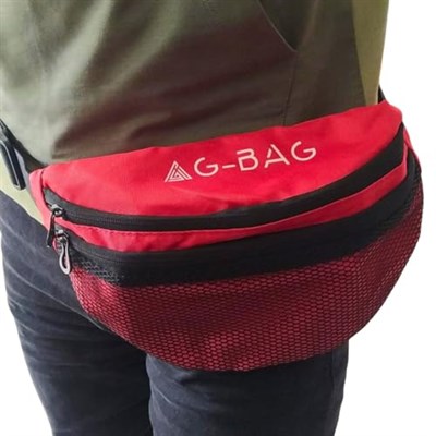 G-BAG Kırmızı Omuz/Bel Çantası Unisex 35x19 cm