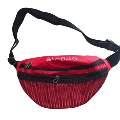 G-BAG Kırmızı Omuz/Bel Çantası Unisex 35x19 cm