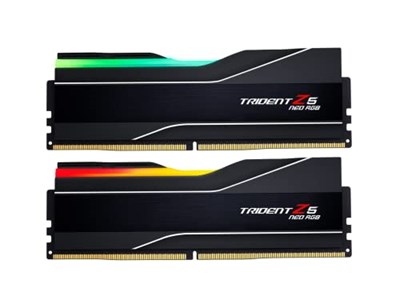 G.SKILL Trident Z5 Neo RGB Serisi (AMD Expo) DDR5 RAM 32GB (2x16GB) 6400MT/s CL32-39-39-102 1.40V Masaüstü Bilgisayar Belleği UDIMM - Mat Siyah (F5-6400J3239G16GX2-TZ5NR)