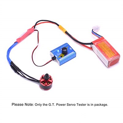 G.T. Power Servo Tetser Multi 3CH Dijital Servo Test Cihazı ECS Tutarlılık Hız Kontrolörü Kontrolörü RC Alüminyum Kabuk Servo Test Cihazı RC Helikopter Araba Tekne için