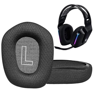 G733 Earpads Yedek Kulak Pedleri Yastıklar Bardaklar Muffs Aksesuarları Logitech G733 Oyun Kulaklığı Parçaları ile Uyumlu. (Siyah Pedler)
