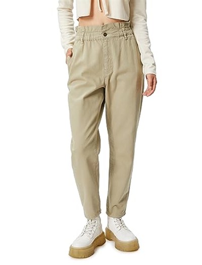 Gabardin Pantolon Hafif Daralan Paça Pamuklu