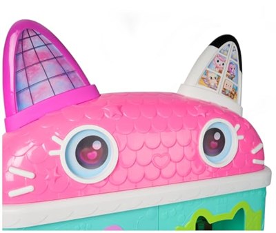 Gabbys Dollhouse: Film – Sinema için oyuncak bebek evi, 60 cm büyüklüğünde, Gabby figürü ve oyuncak bebek evi aksesuarı, 3 yaşından büyük çocuklar için, 1:12