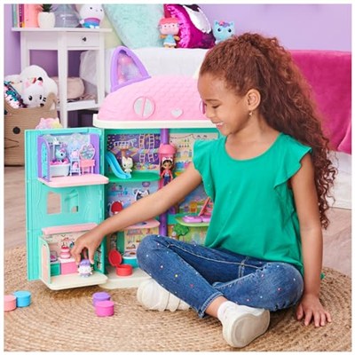 GabbyS Dollhouse Lüks Oda, Bakey With Cakey, Kuchi ile Mutfak (İngilizce Cakey), 3 Mobilya Parçalı ve Aksesuar Parçalı 2 Sürpriz Kutulu