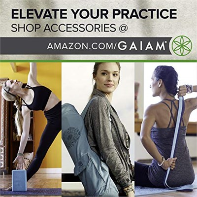 Gaiam Her Türlü Yoga, Pilates ve Zemin Egzersizleri için Baskı Yoga Minderi, Kaymaz Egzersiz ve Fitness Minderi