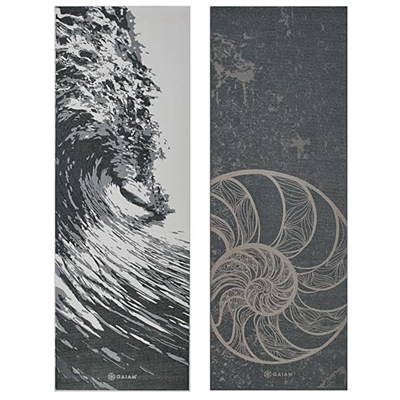 Gaiam Yoga Mat Premium Print Reversible Extra Thick Exercise & Fitness Mat for All Types of Yoga, Pilates & Floor Exercises