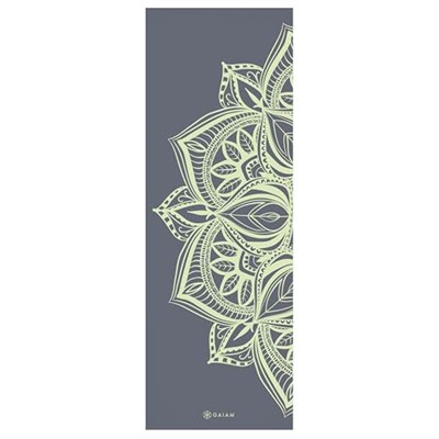 Gaiam Yoga Matı, Her Türlü Yoga, Pilates ve Yer Egzersizleri için, Yüksek Kaliteli, 5 mm, Baskılı, Kalın, Kaymaz, Egzersiz ve Fitness Matı (1,73 m x 61 cm x 5 mm)