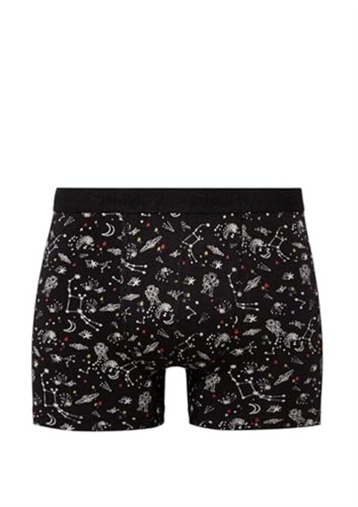Galaksi Baskılı Siyah Boxer 092084-900