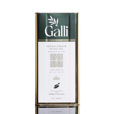 Galli Premium 5 Litre Teneke Soğuk Sıkım Zeytinyağı