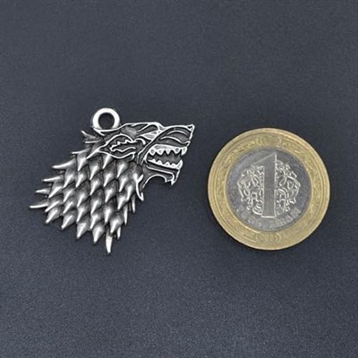 Game Of Thrones Kurt Deri ip Kolye - Gümüş Kaplama - Kadın Erkek Kolye - No:834
