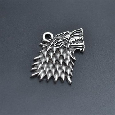 Game Of Thrones Kurt Deri ip Kolye - Gümüş Kaplama - Kadın Erkek Kolye - No:834