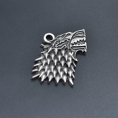 Game Of Thrones Kurt Örme Zincir Kolye - Gümüş Kaplama - Erkek Kadın Kolye - No:1359