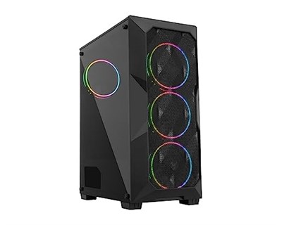 GAMEFORCE GF-8010 COLD 6x120mm Rainbow Fanlı Oyuncu Kasası - Seçenekler: 6x120 mm, 4x120 mm